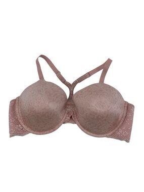 Maidenform 40C Pink 07112 One Fab Fit Extra Coverage Racerback Bra Front Close